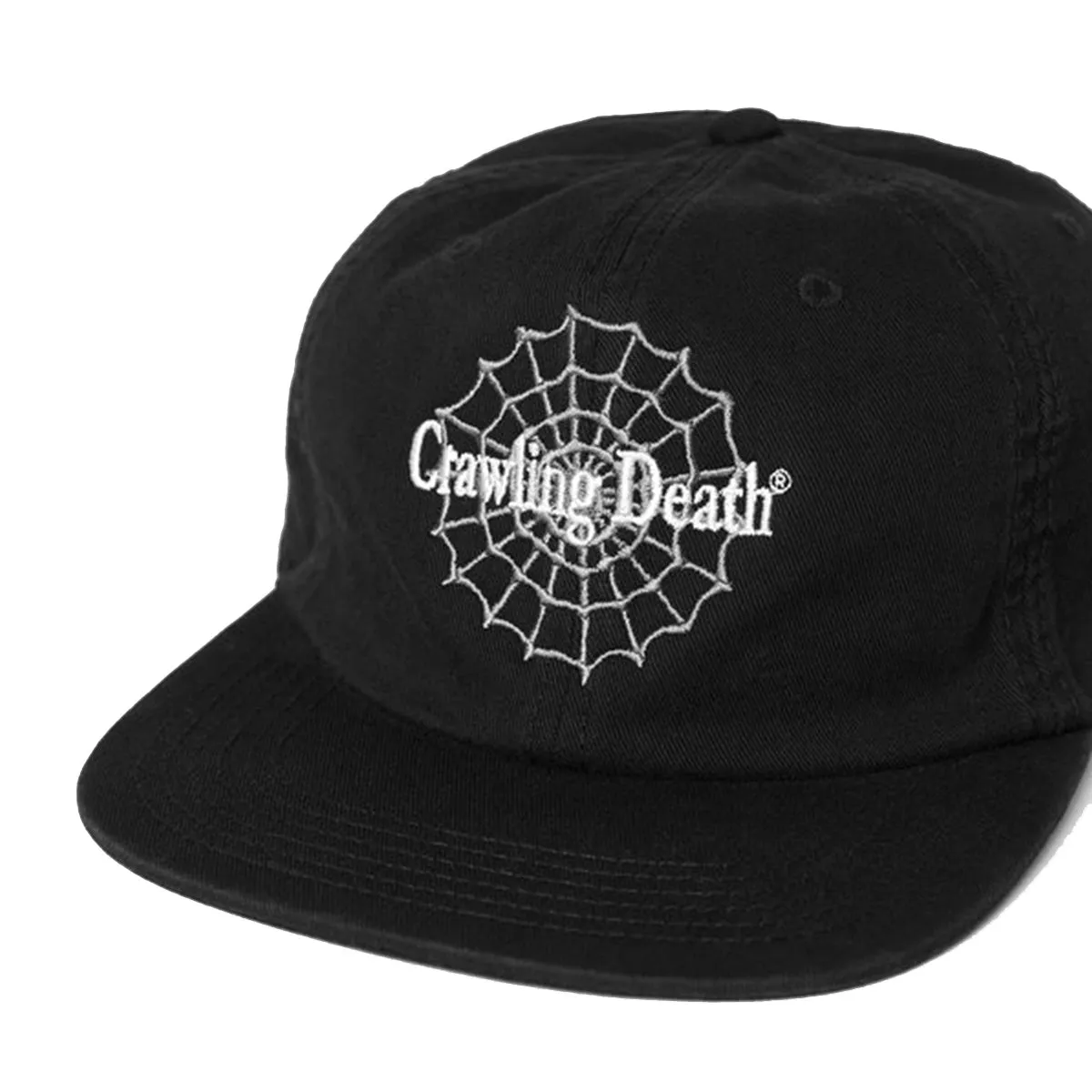 Crawling Death - Web Logo Embroidered Cap Black