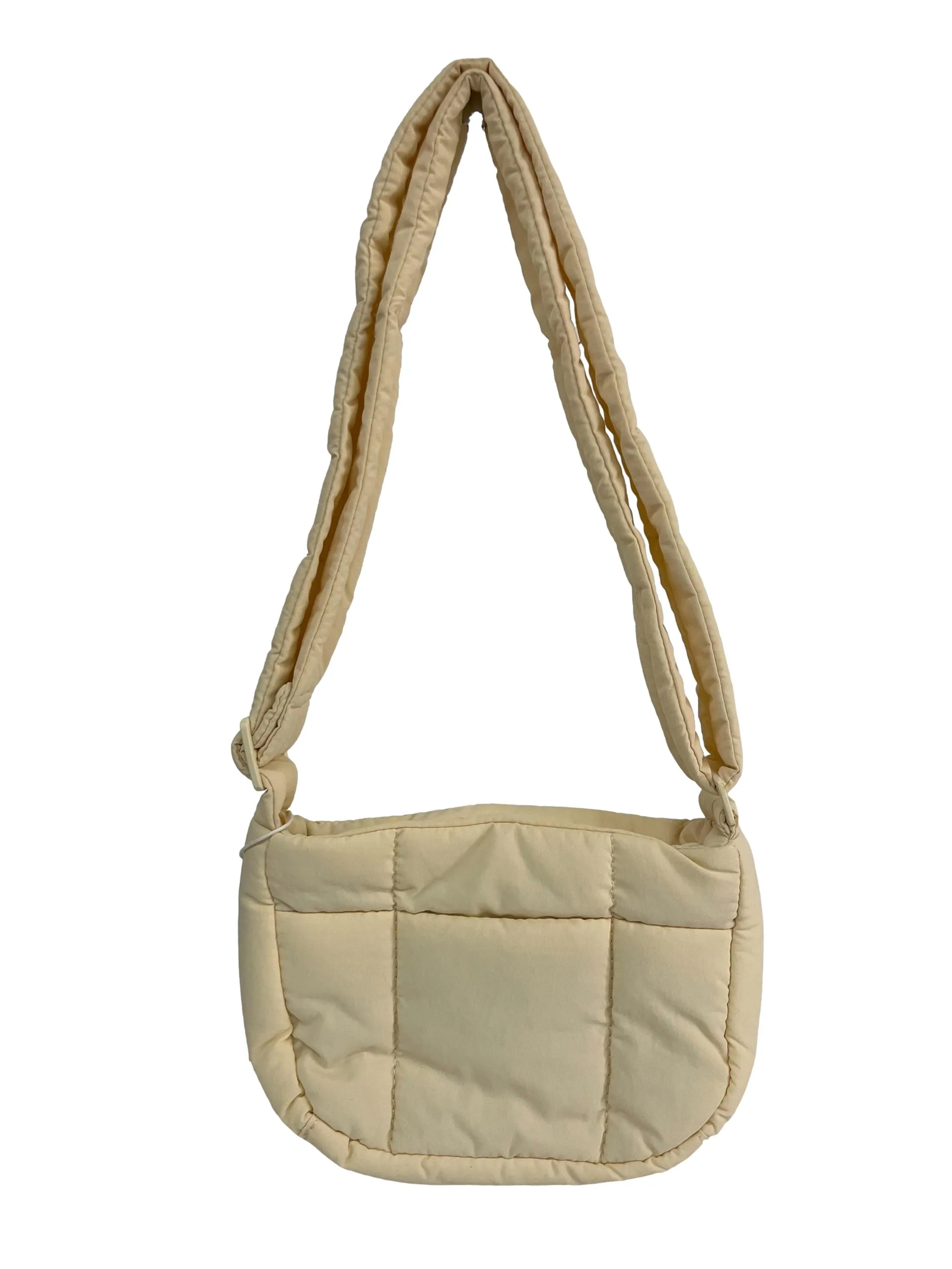Cream Mini Puffy Crossbody Bag