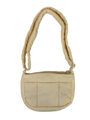 Cream Mini Puffy Crossbody Bag