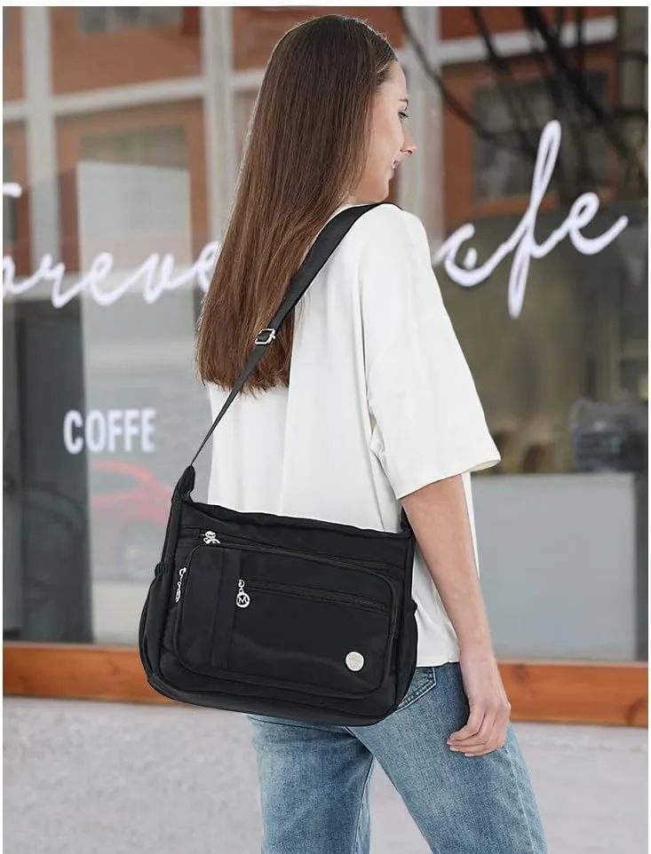 Crossbody Bag for Women, Multiple Pockets Handbag with Top Handle