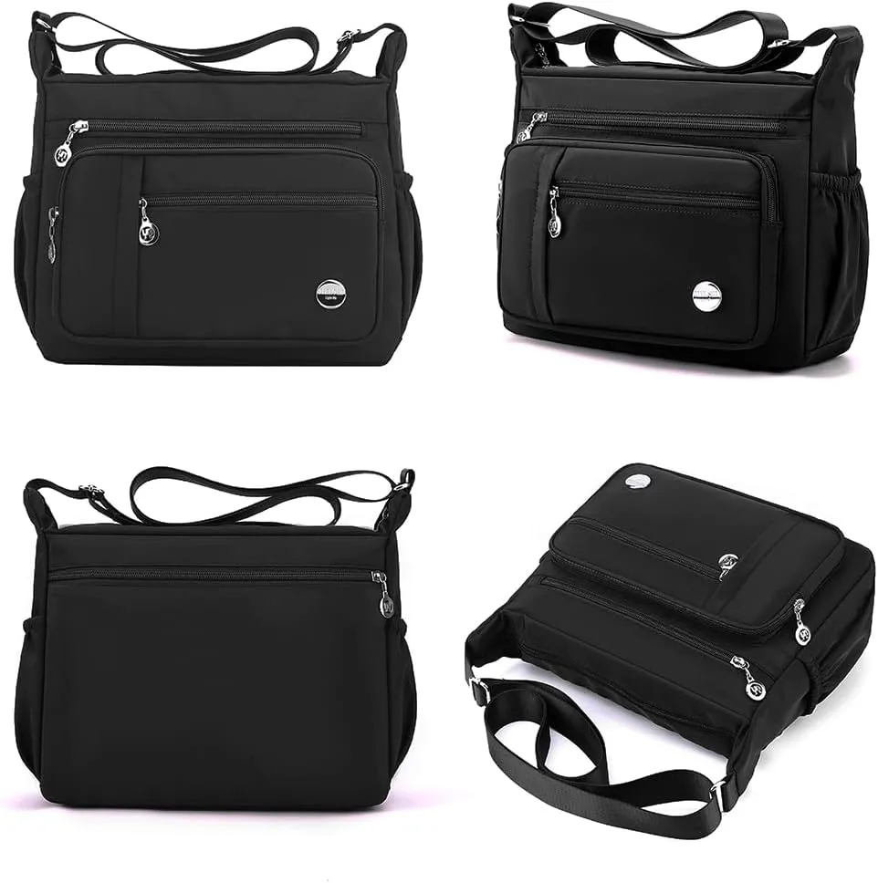Crossbody Bag for Women, Multiple Pockets Handbag with Top Handle