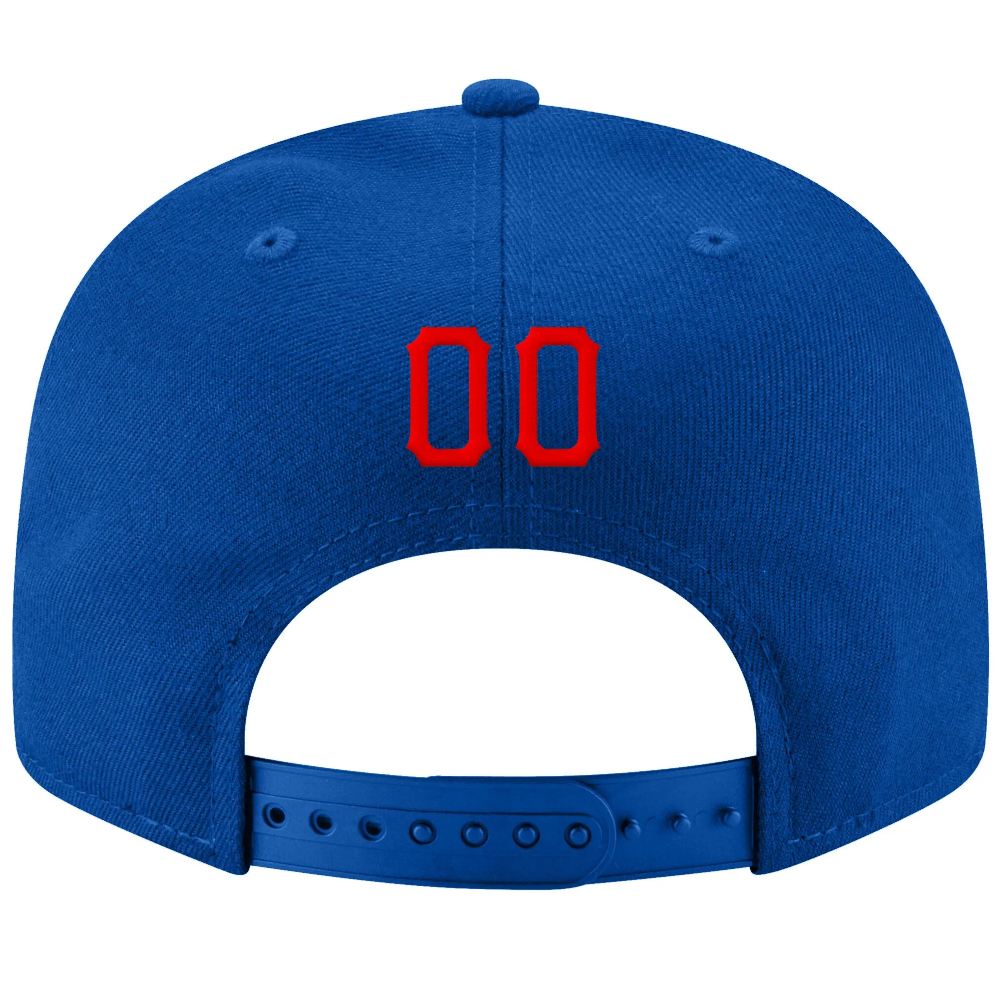 Custom Royal Red-White Stitched Adjustable Snapback Hat