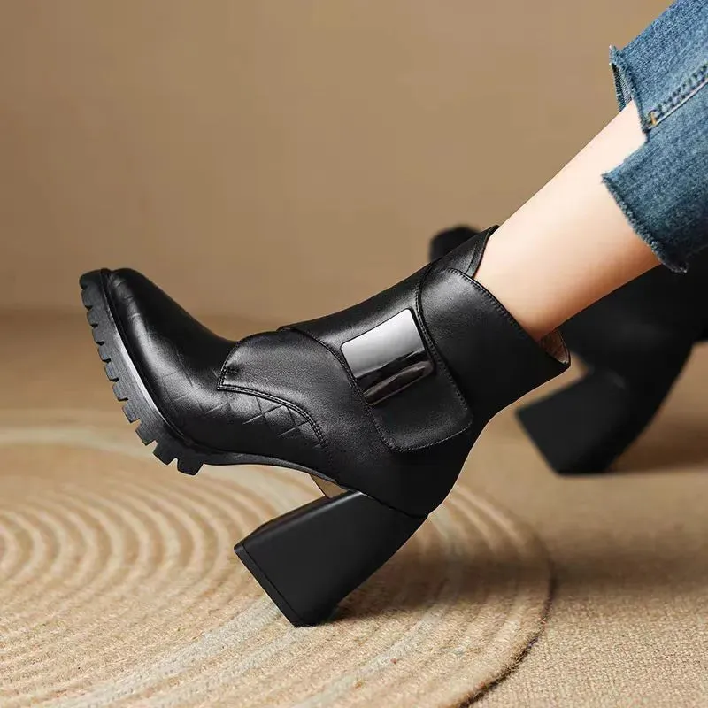 Cut-Out Ankle Boots | Western-Inspired | Bold & Stylish