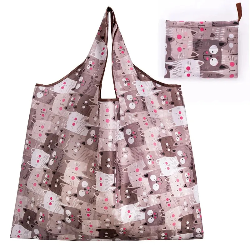 Cute Print Large Eco Tote Bags