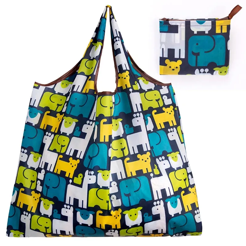 Cute Print Large Eco Tote Bags