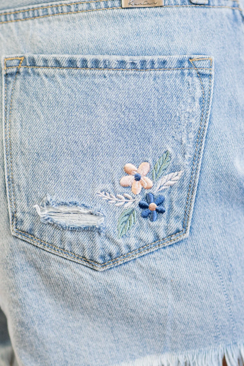 Daisy Floral High Rise Shorts