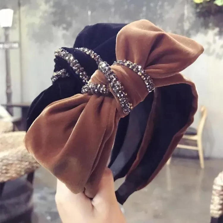 Dark Chocolate Plastic Vintage Love Hairband