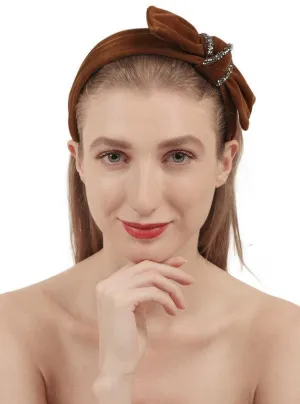 Dark Chocolate Plastic Vintage Love Hairband