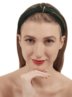Dark Green Plastic Caffeine and Dine Hairband