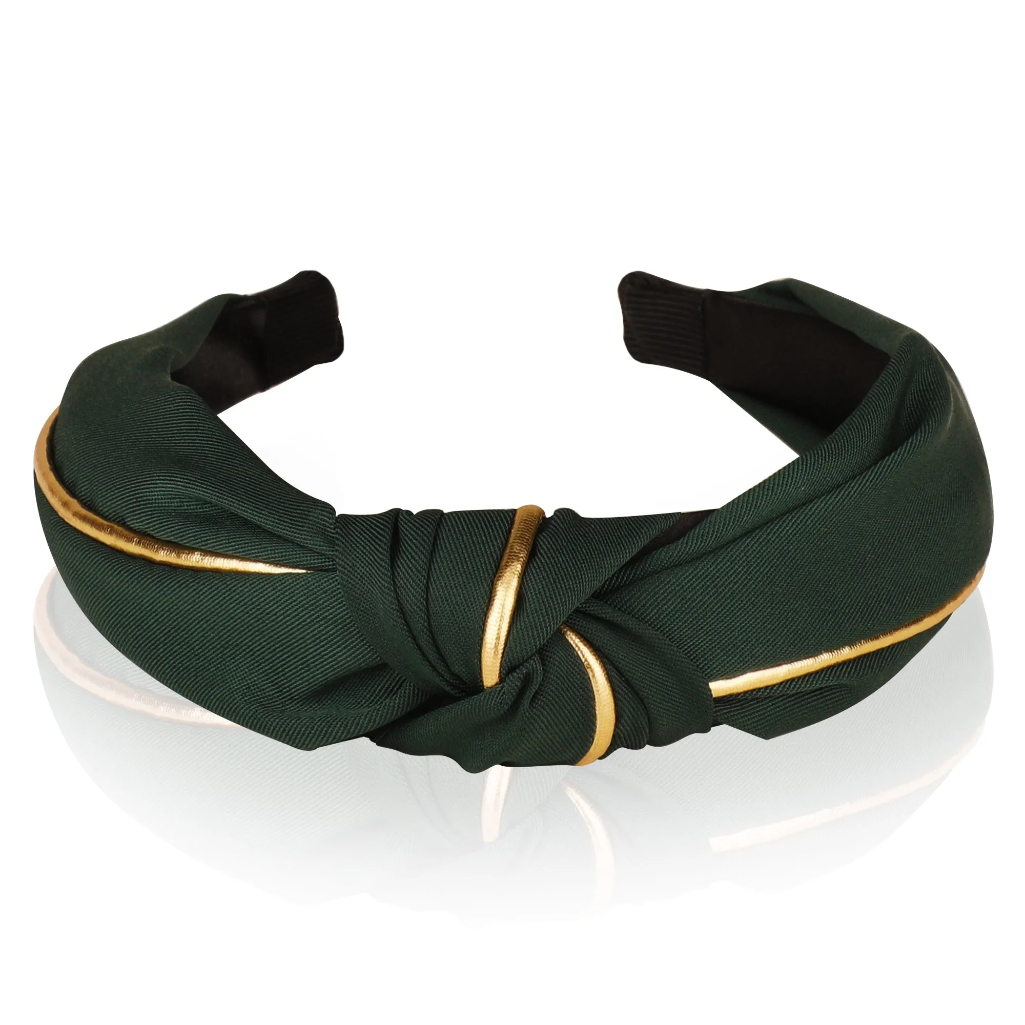 Dark Green Plastic Caffeine and Dine Hairband
