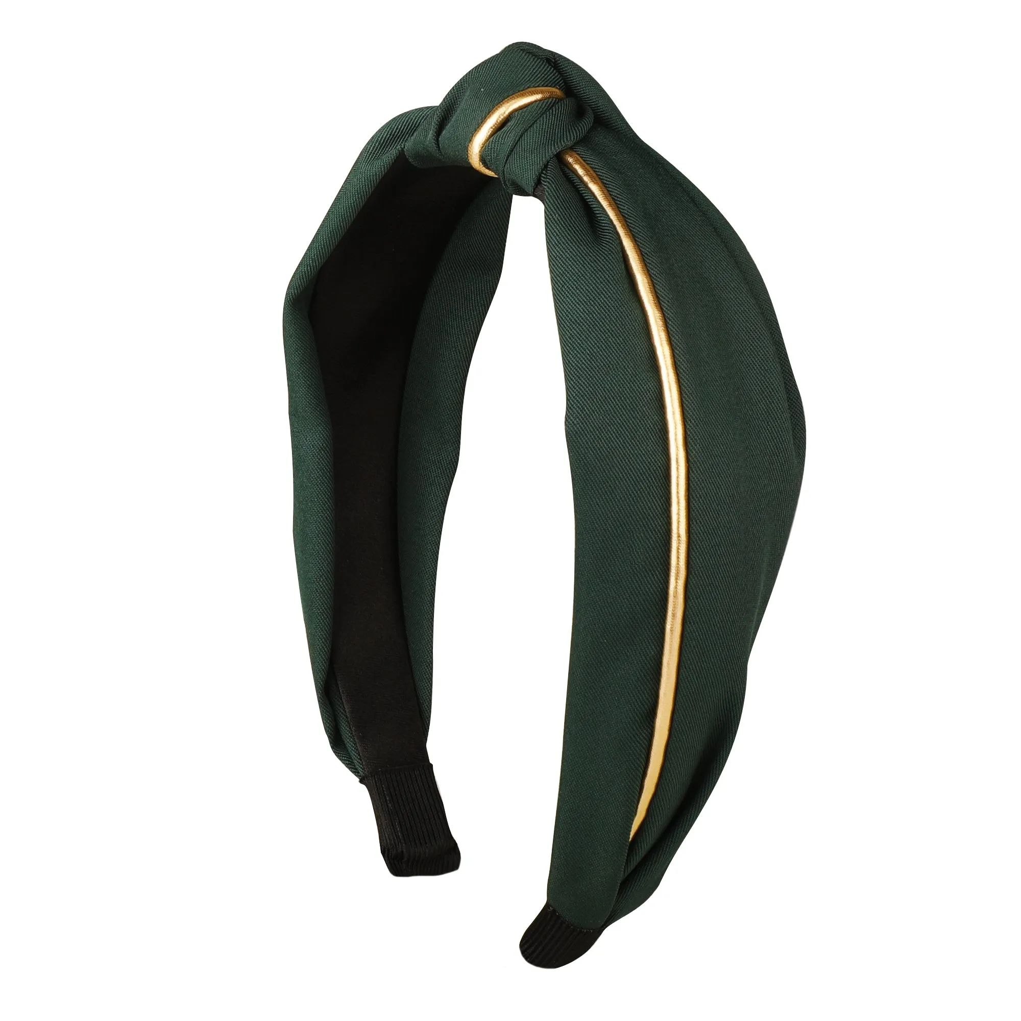 Dark Green Plastic Caffeine and Dine Hairband