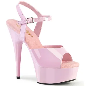 DELIGHT-609  Baby Pink Patent/Baby Pink