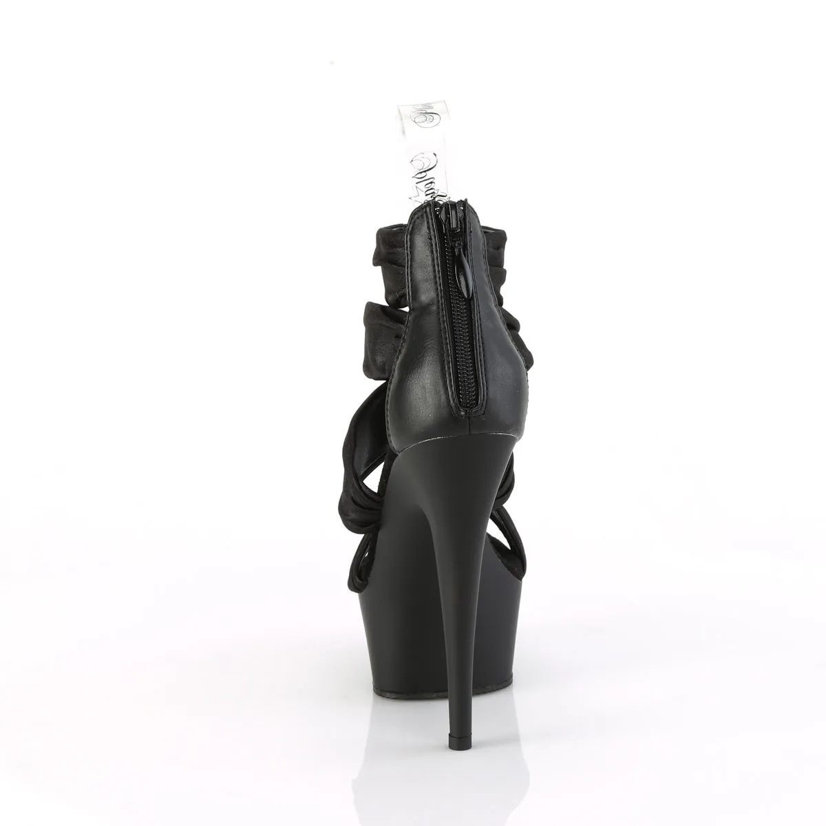 DELIGHT-620  Black Faux Le-Fabric/Black Matte