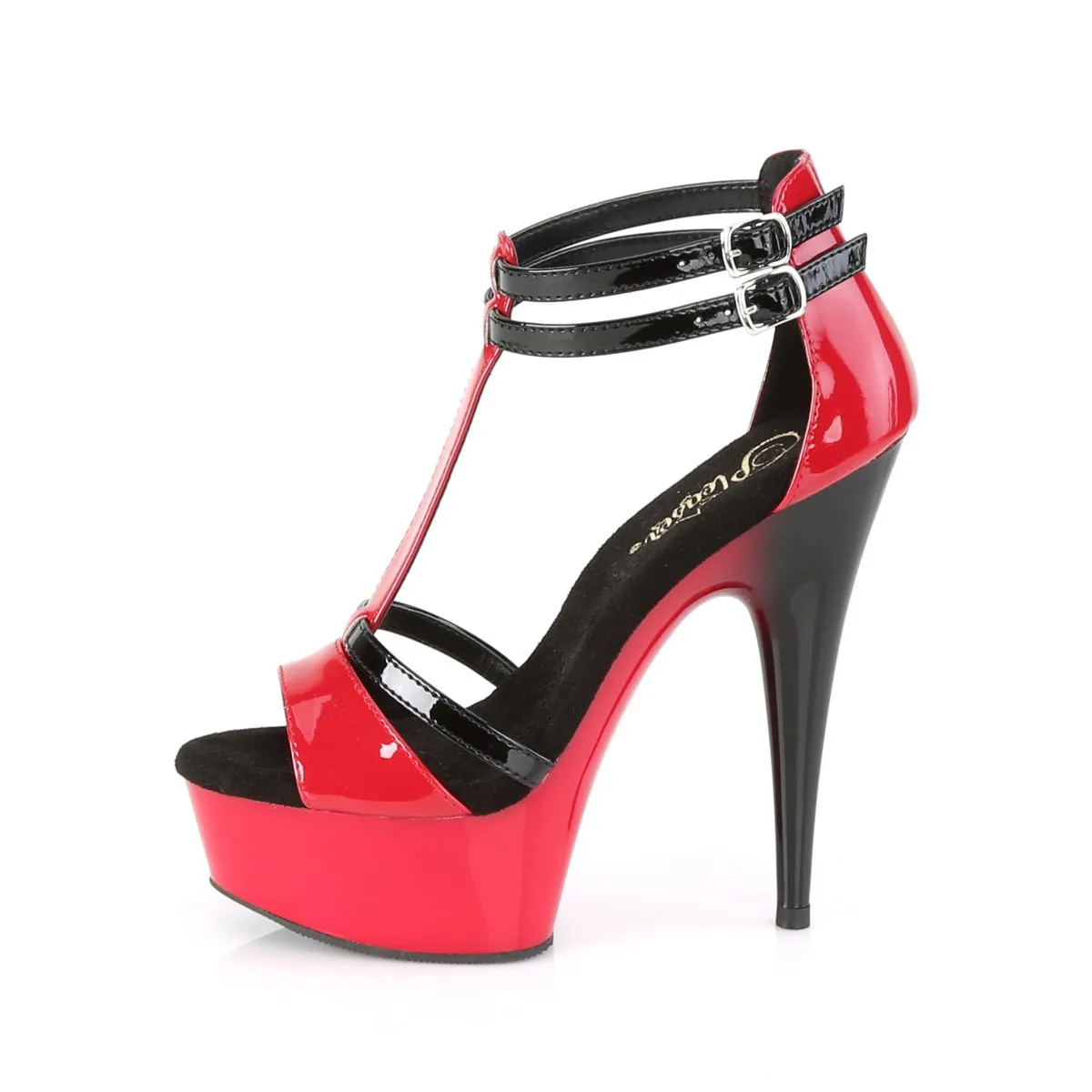 DELIGHT-663  Red-Black Patent/Red-Black