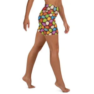 Easter Eggs Yoga Shorts