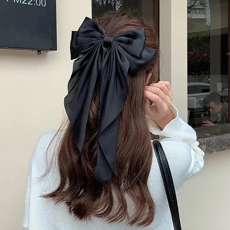 Elegant Bow Ribbon Hair Clip