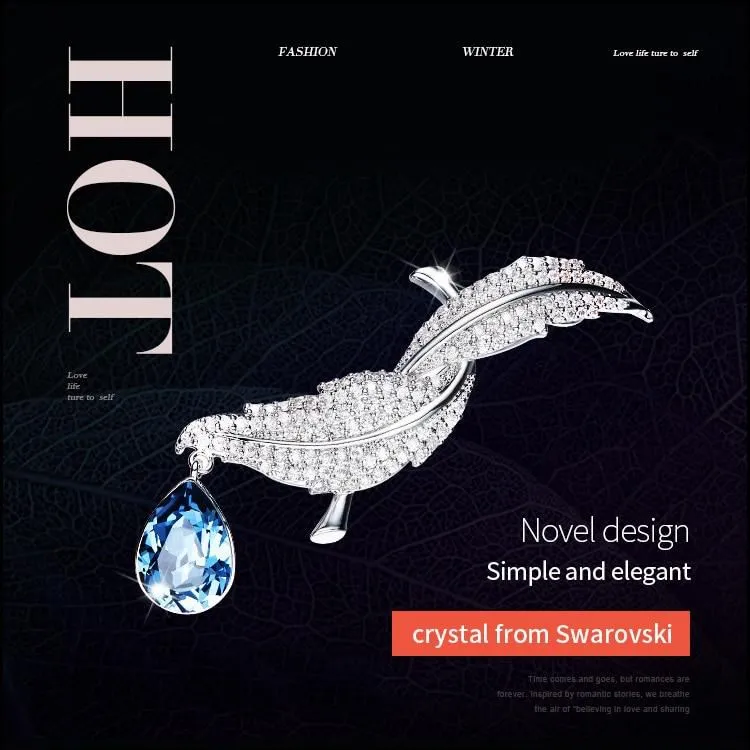 Elegant Luxury Birds Brooches