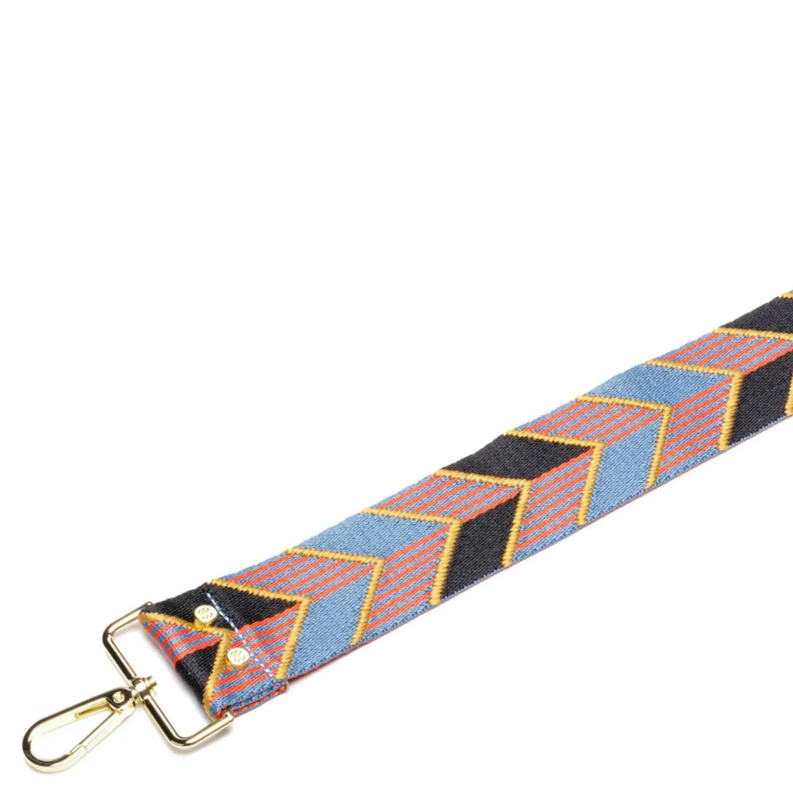 Elie Beaumont Bag Strap - Black/Blue Arrows