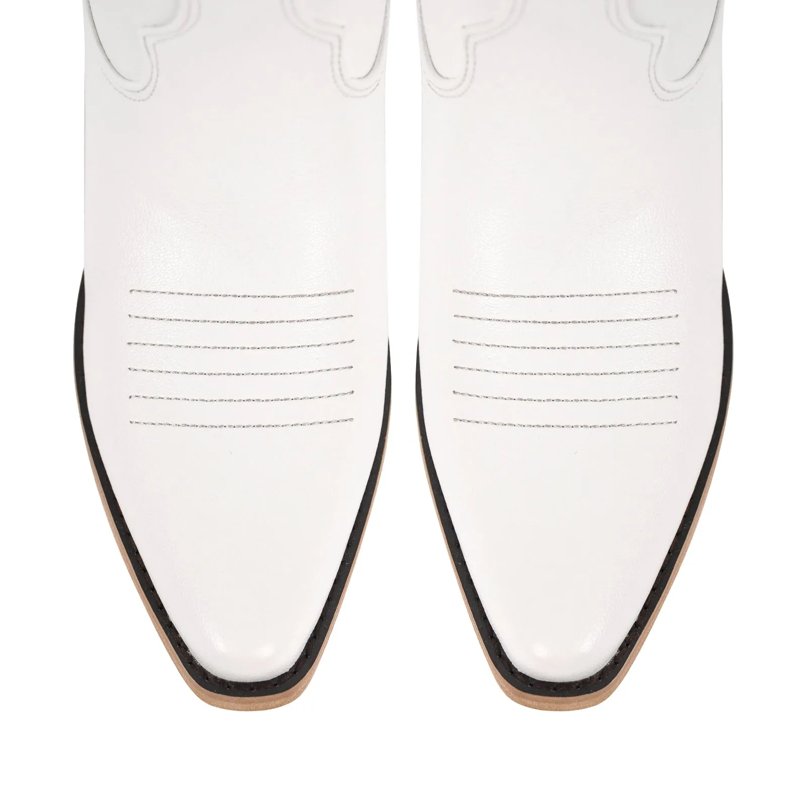 Embroidery Pointed Toe Back Lace-up Western Boots