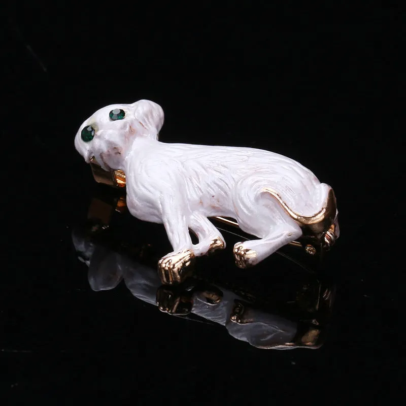 Enamel Pet Dog Brooch Pin PA5078