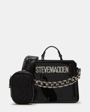 EVELYN MINI BAG BLACK PATENT