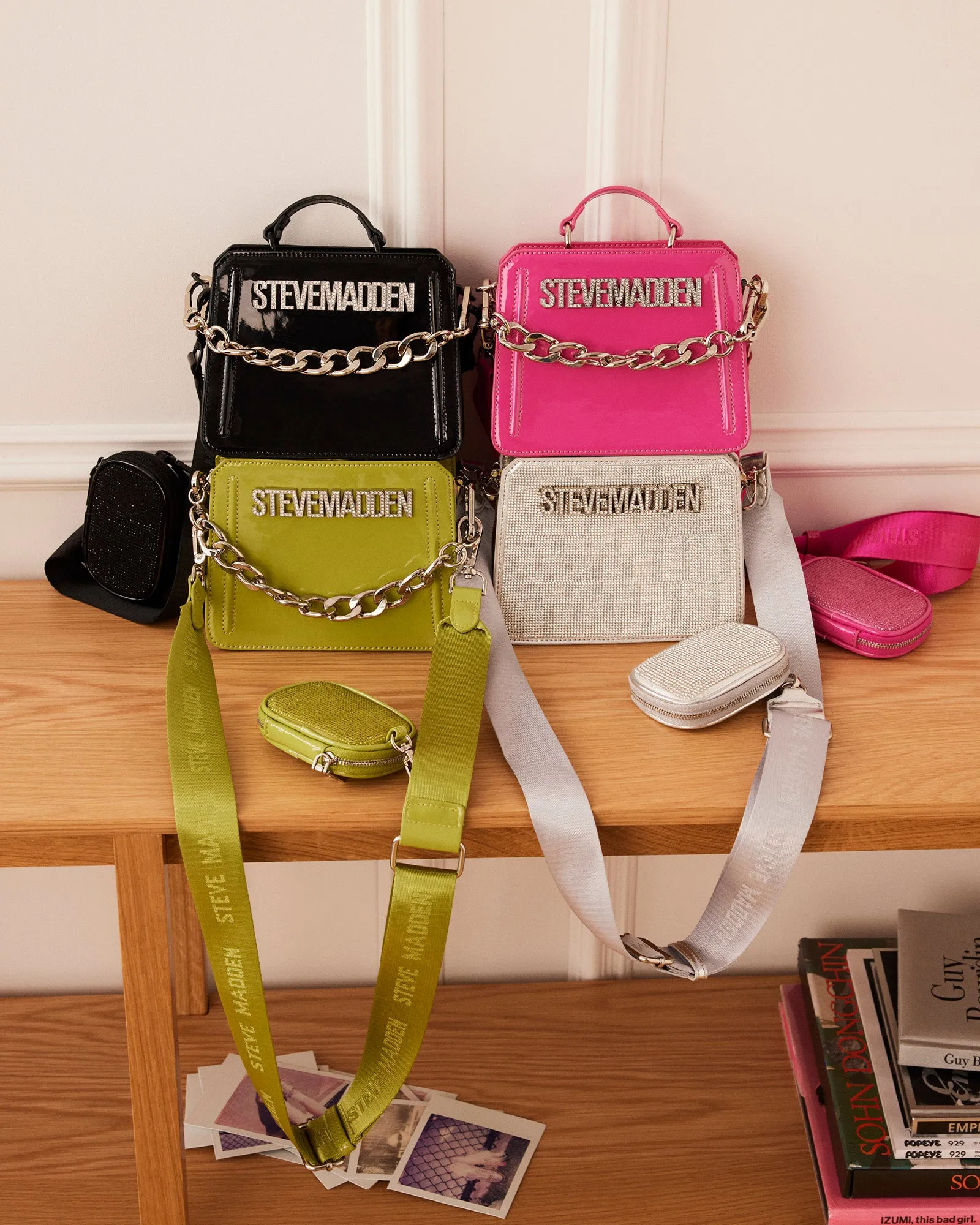 EVELYN MINI BAG BLACK PATENT