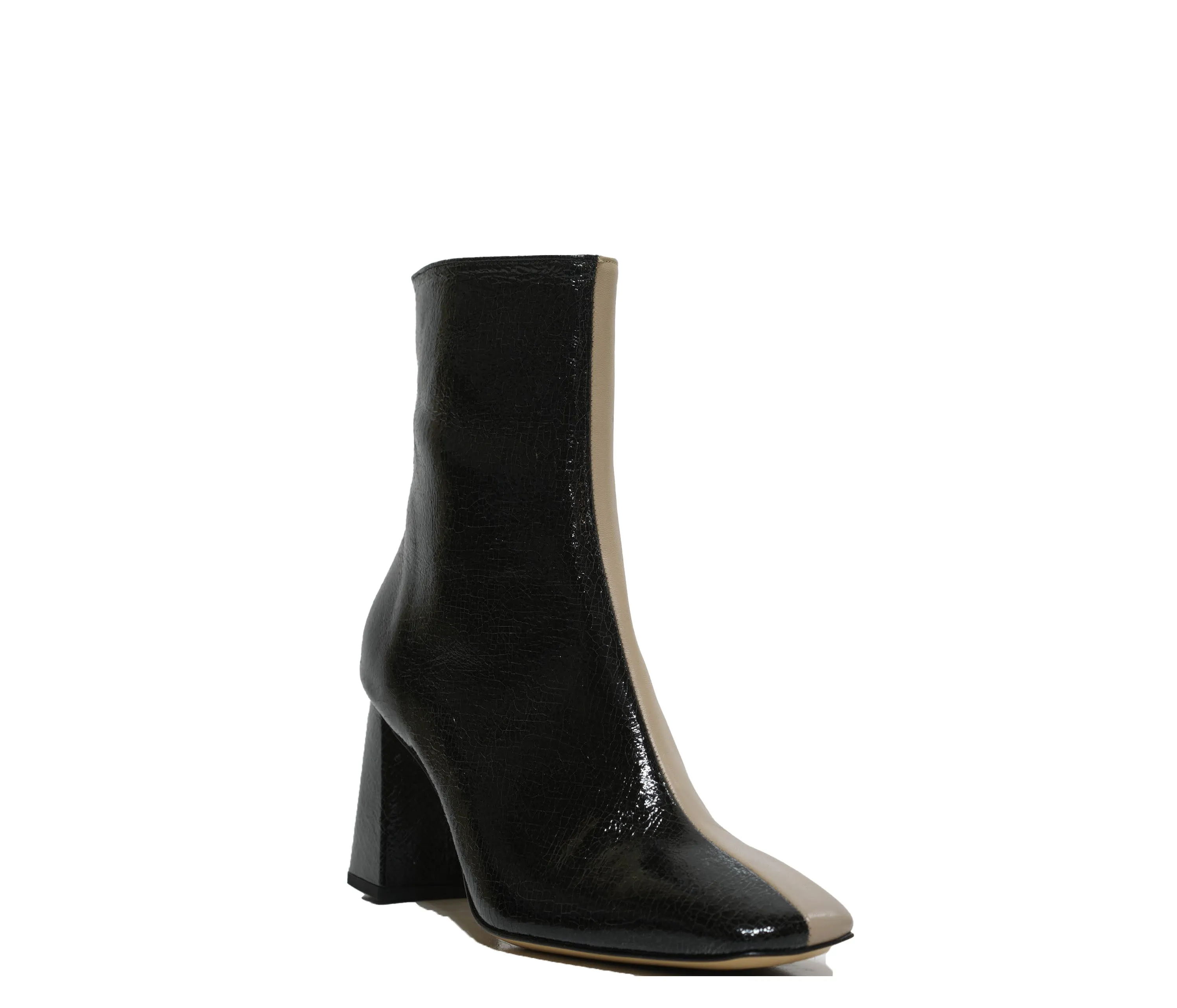 Fabio Rusconi Women’s Leather Beige & Black Ankle Boots Ophelia 30% OFF