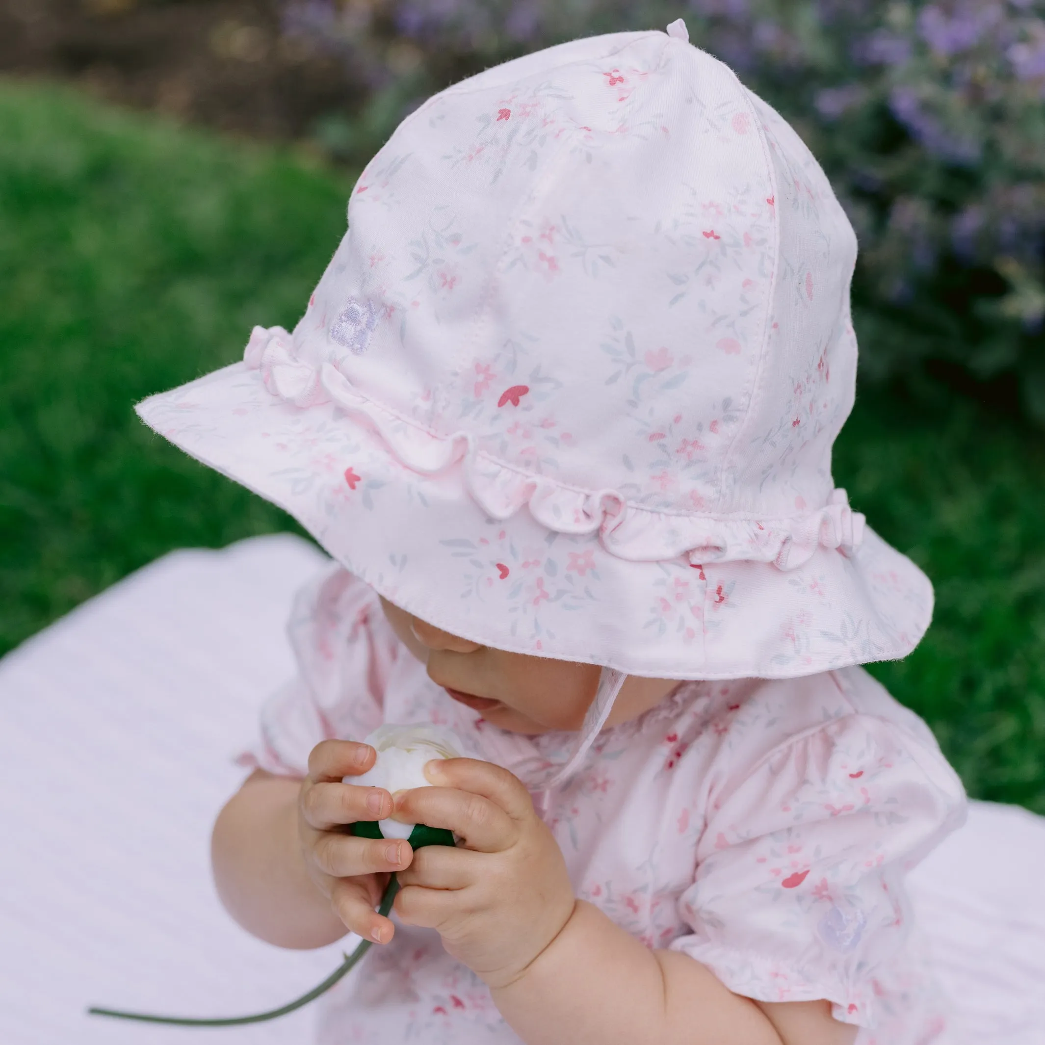 Fari Baby Girls Floral Sun Hat