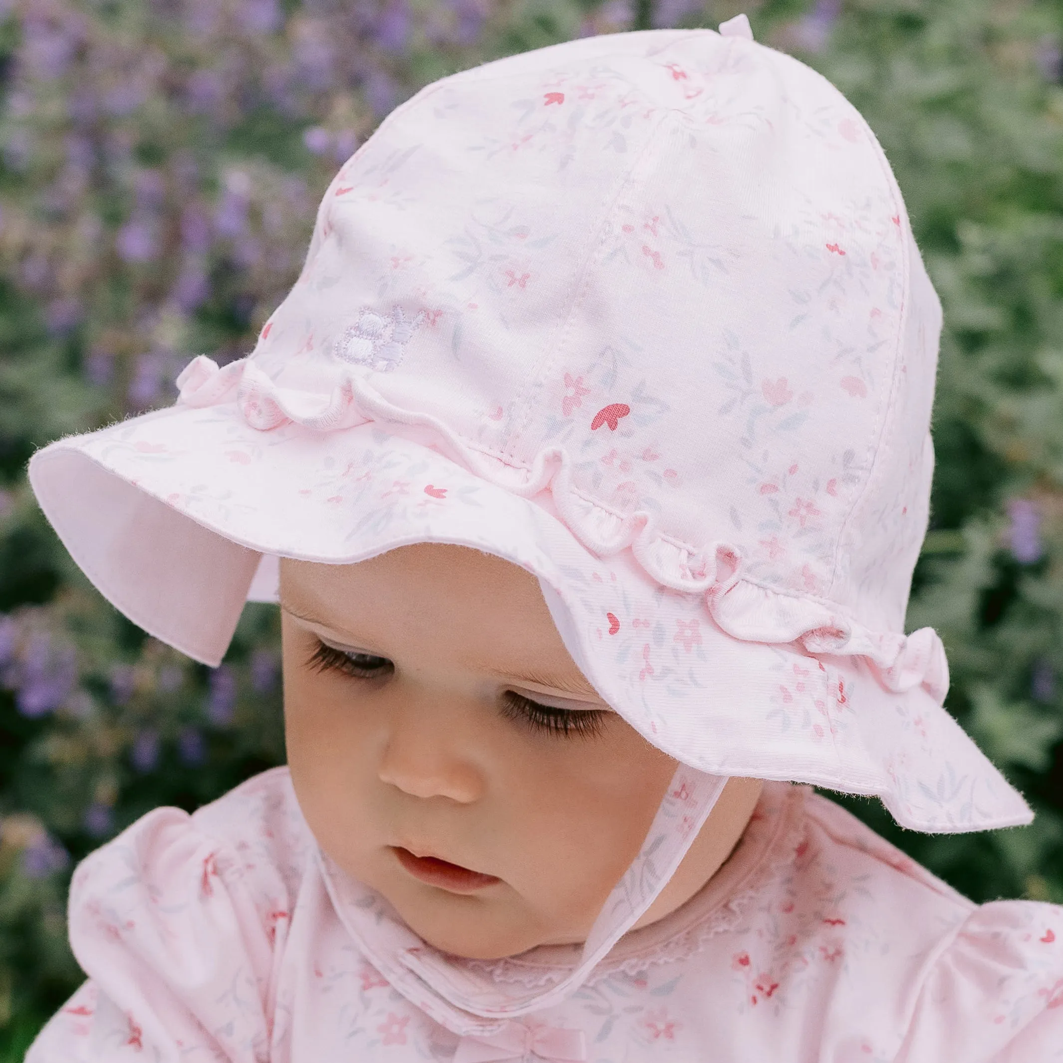 Fari Baby Girls Floral Sun Hat