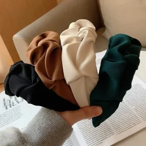 Fashion Flower Solid Color Hair Hoops for Women and Girls