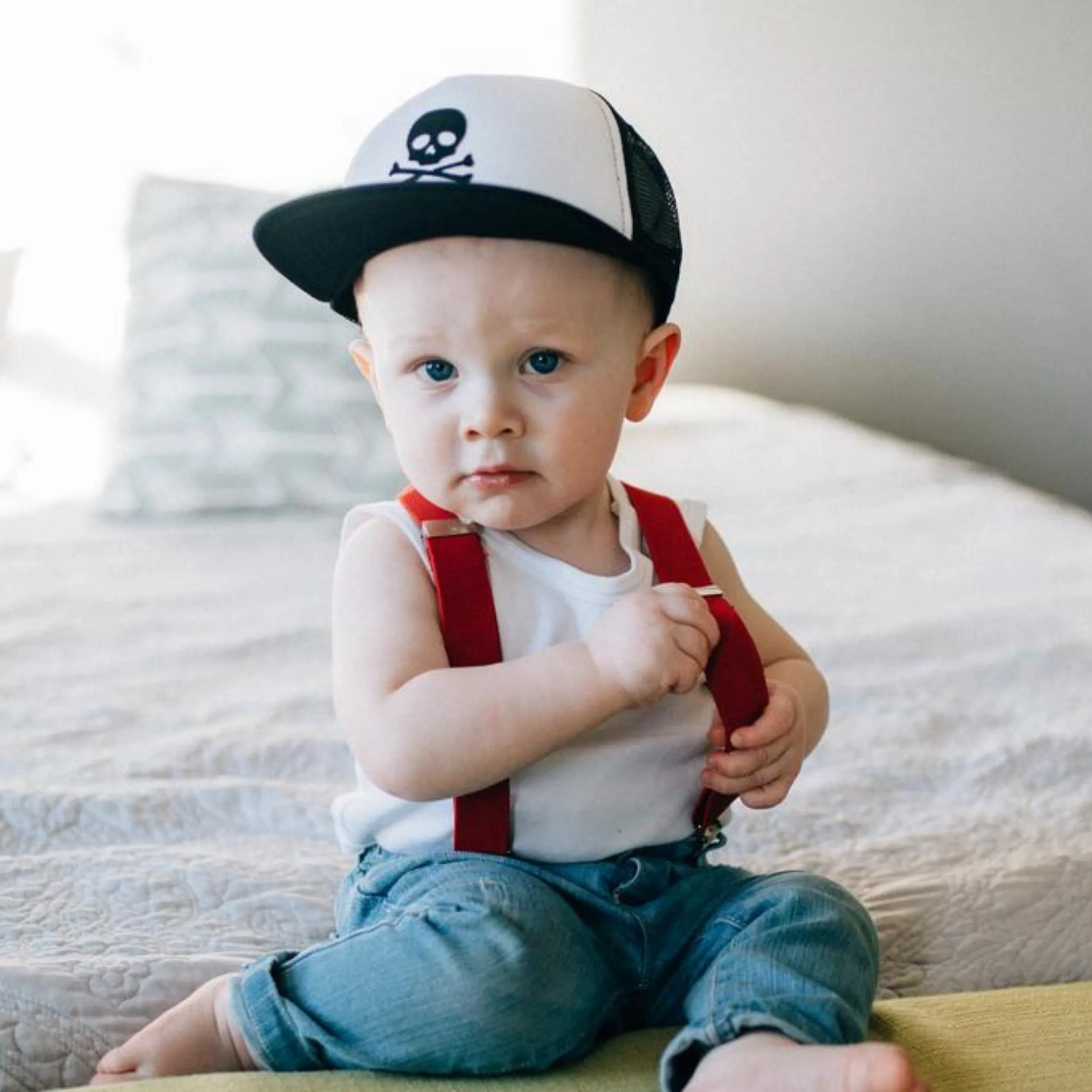 FINAL SALE - Skull Trucker Hat