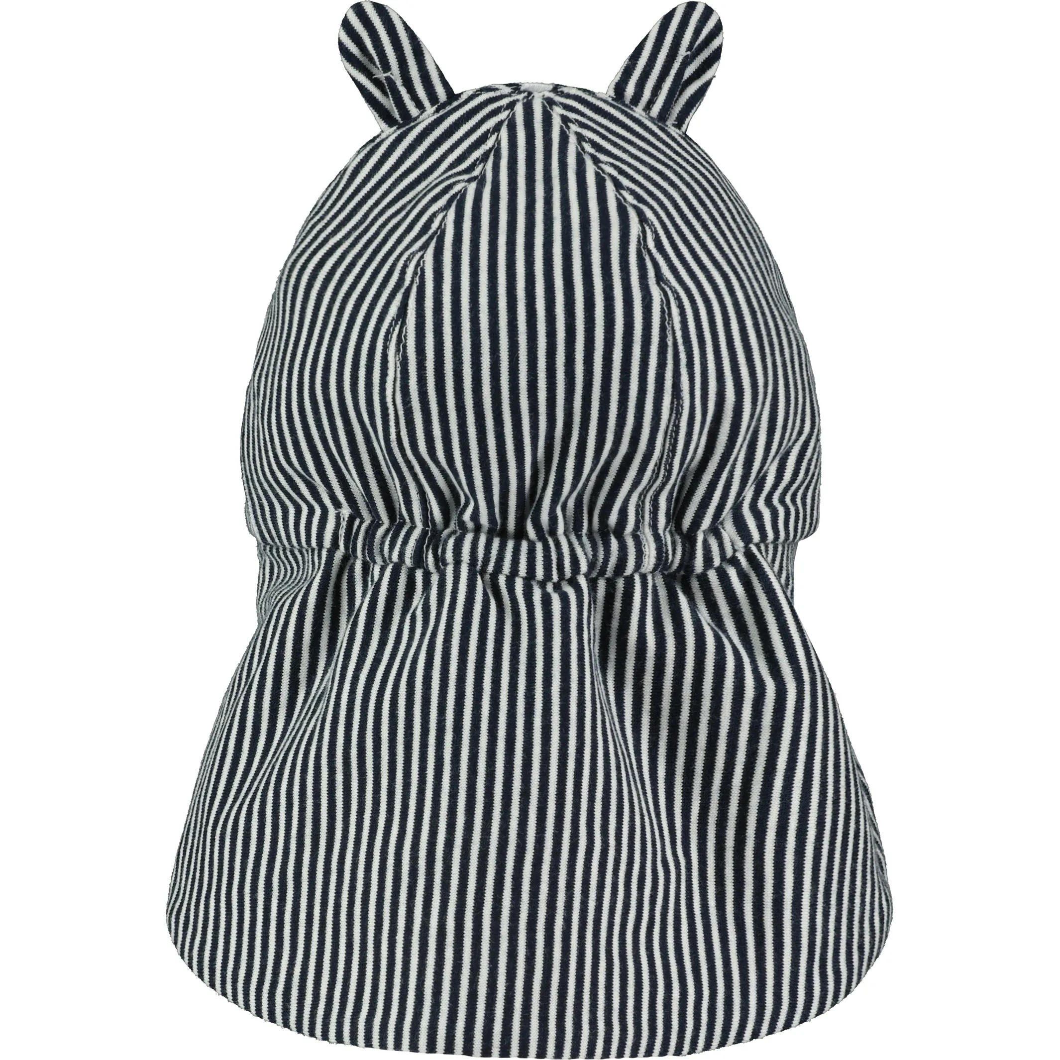 Finn Navy Striped Sun Cap With Ears
