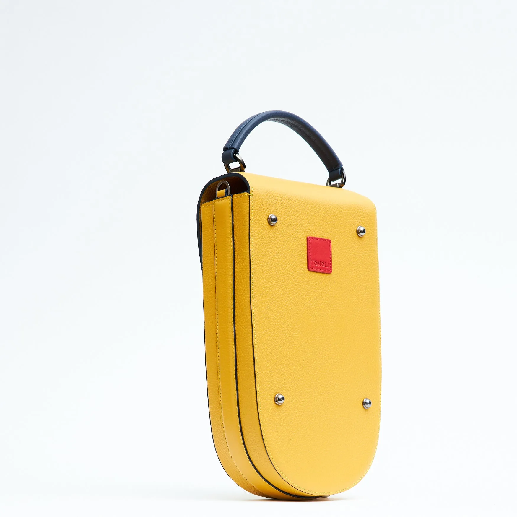 fitini II elongated structured saddle bag - shady maize with gunmetal