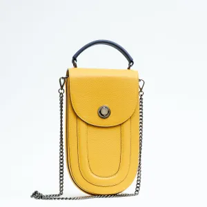 fitini II elongated structured saddle bag - shady maize with gunmetal