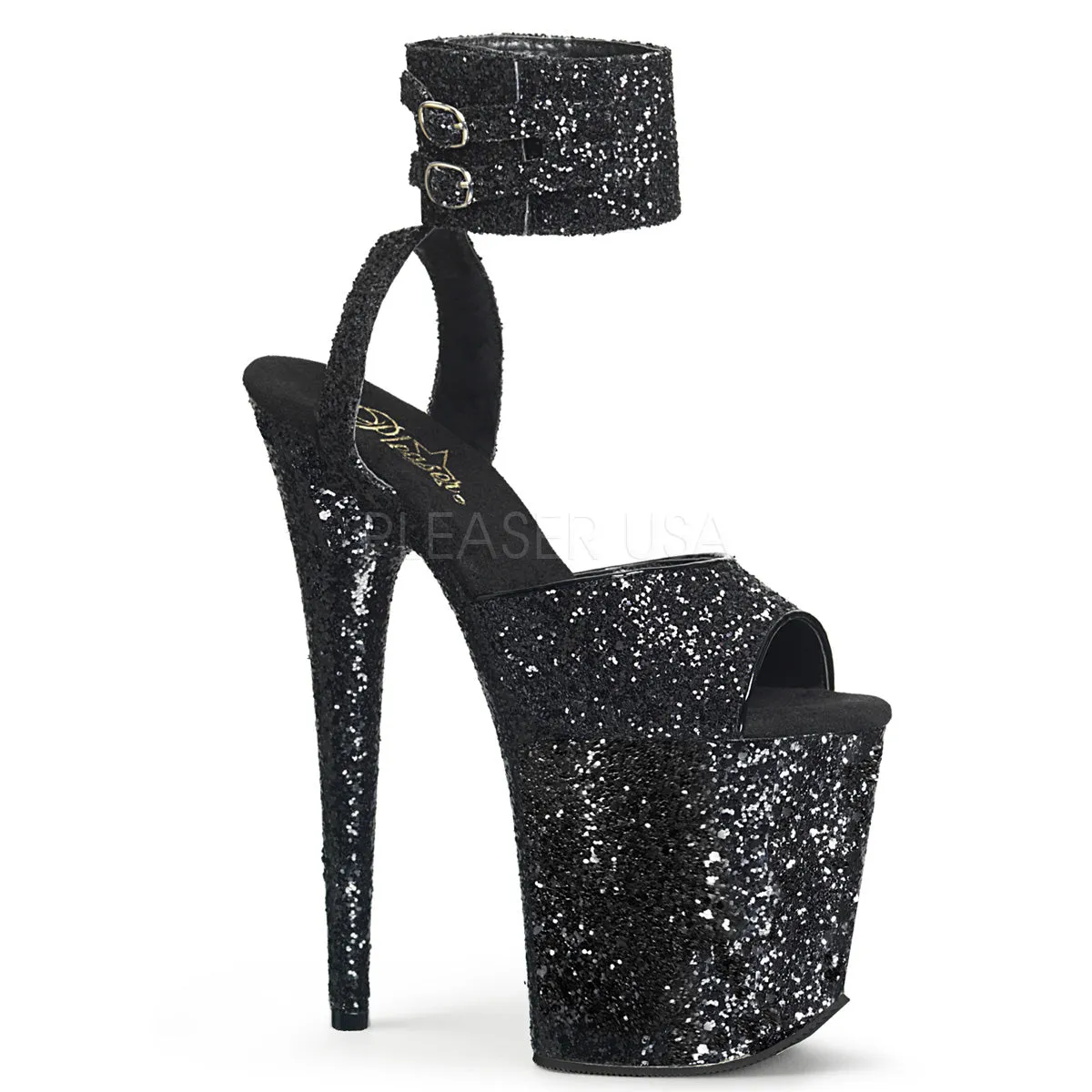 FLAMINGO-891LG  Black Glitter/Black Glitter