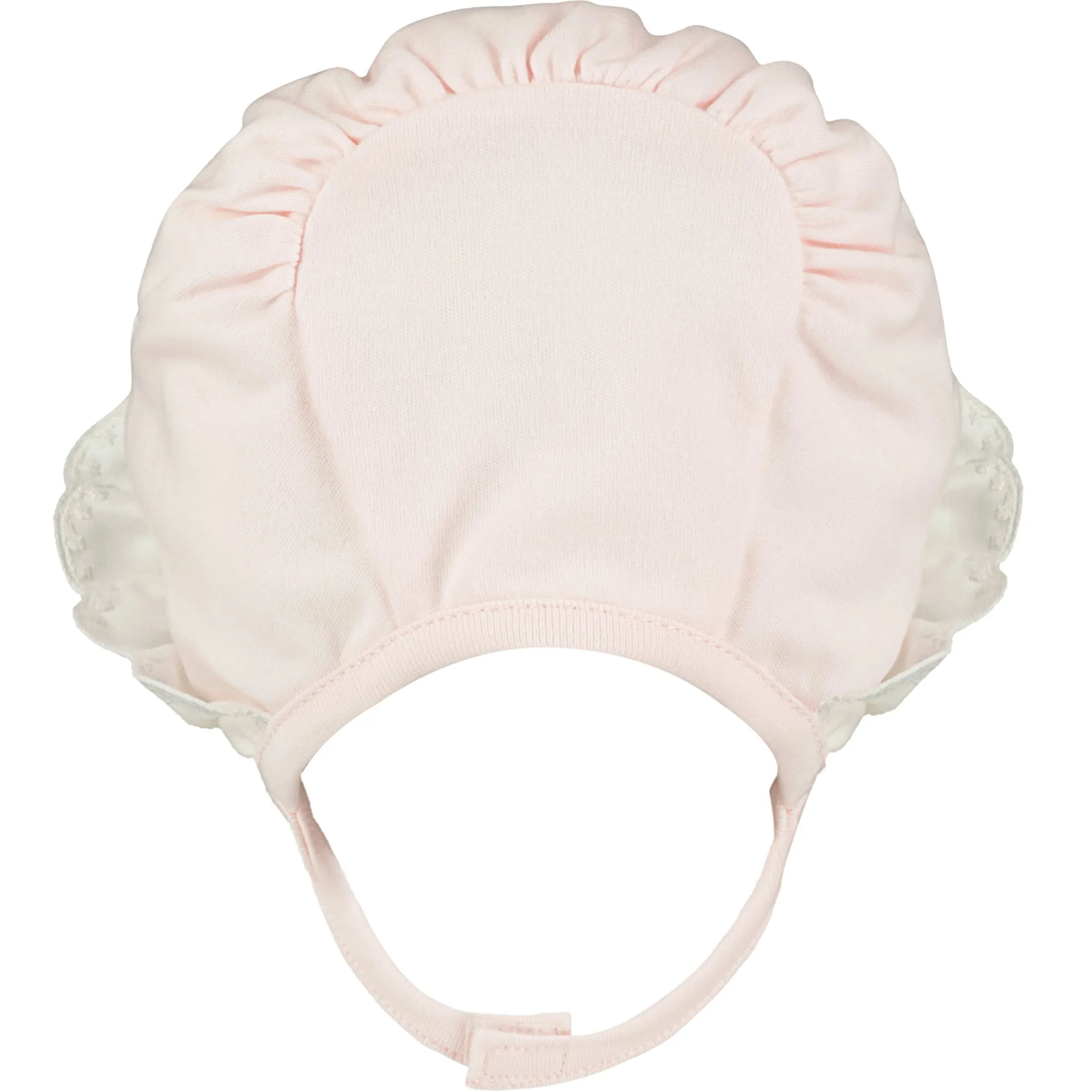 Floella Pink Frill Baby Bonnet