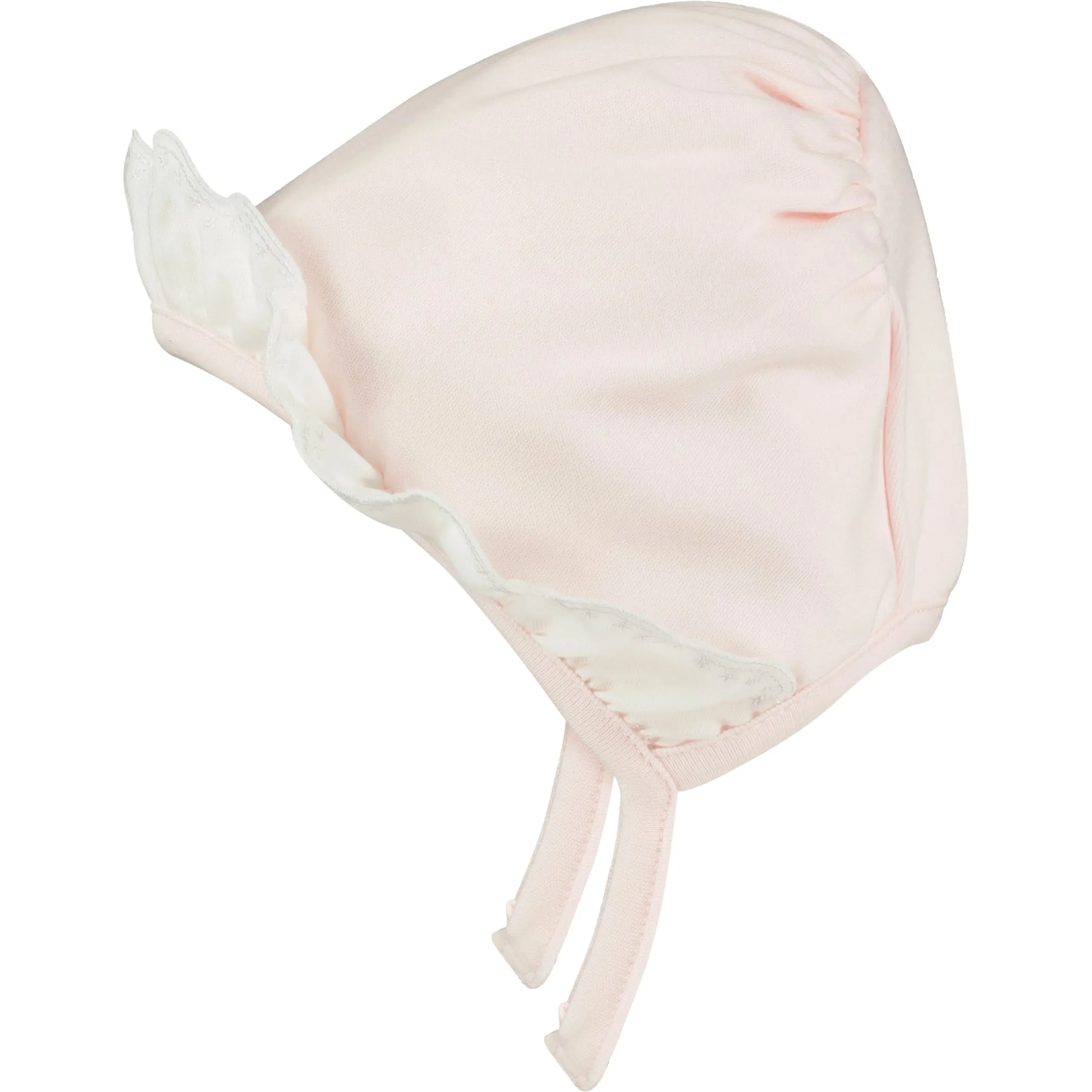 Floella Pink Frill Baby Bonnet