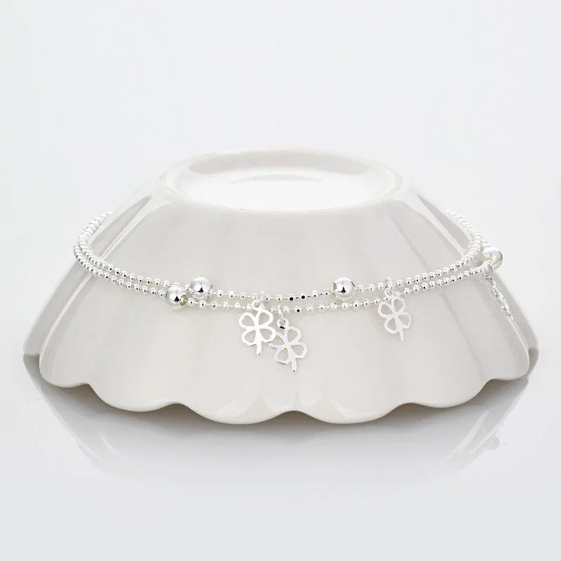 Floral Charms Sparkling Anklet