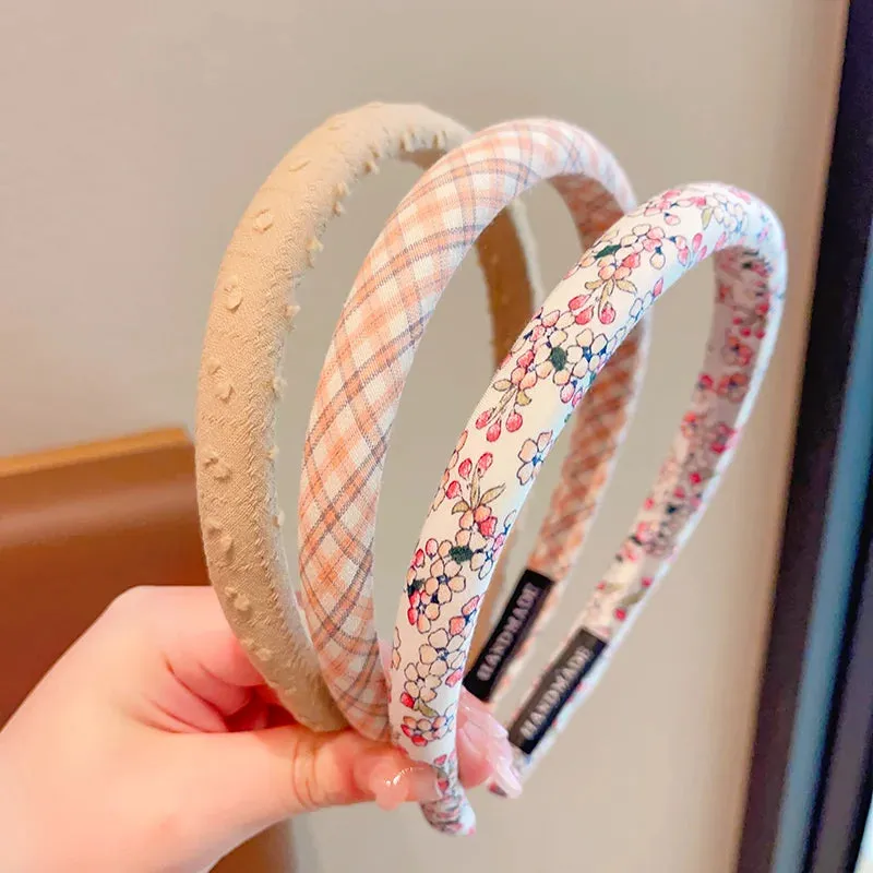 Floral Color Hairband (3 Pcs)