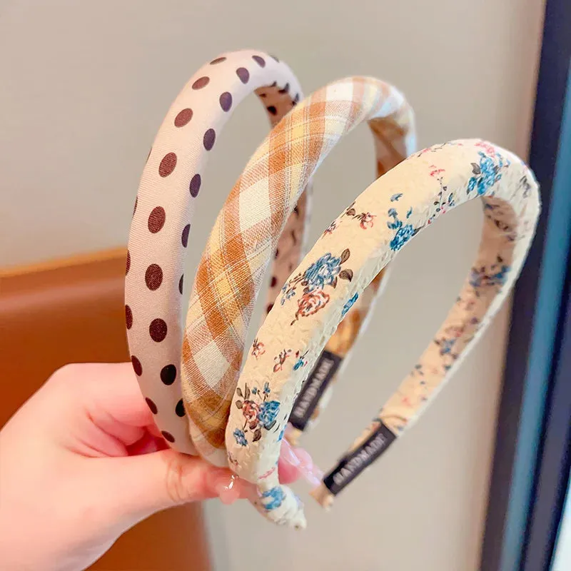 Floral Color Hairband (3 Pcs)