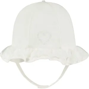 Florrie White Baby Girls Sun Hat