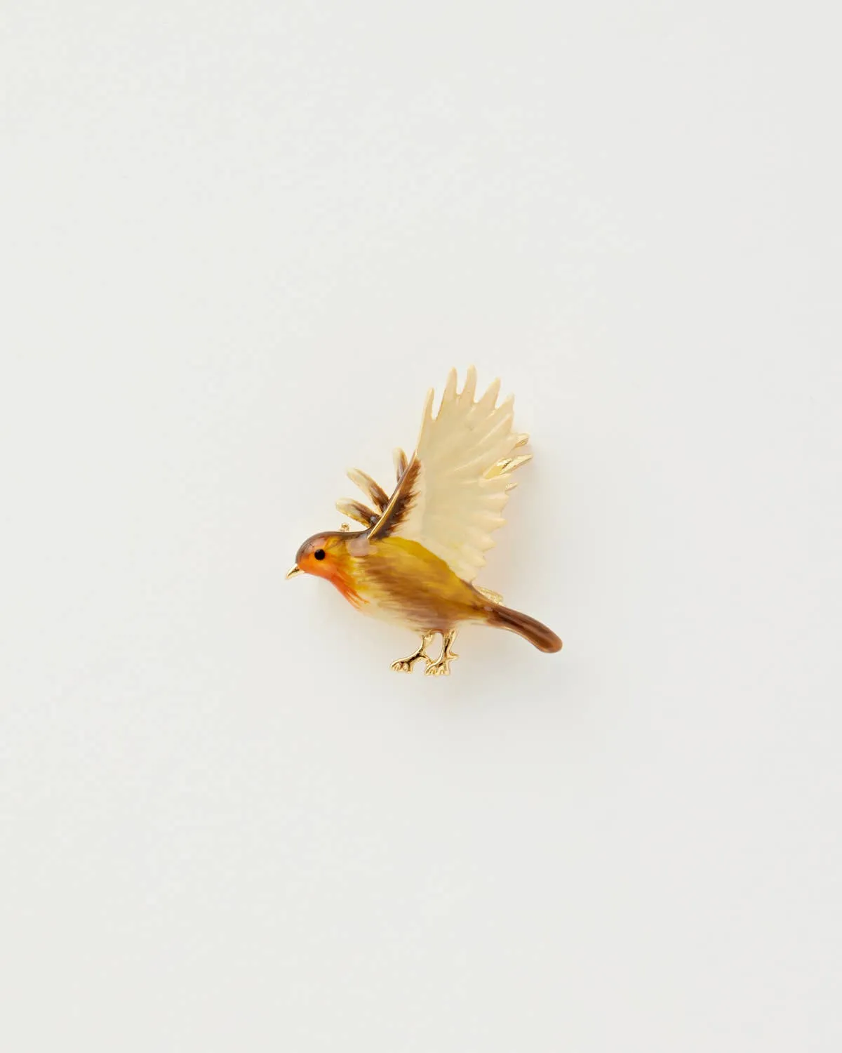 Flying Robin Brooch