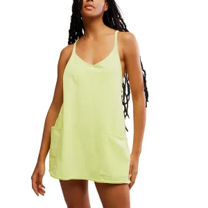 FP Movement Hot Shot Mini Dress in Sour Citrus