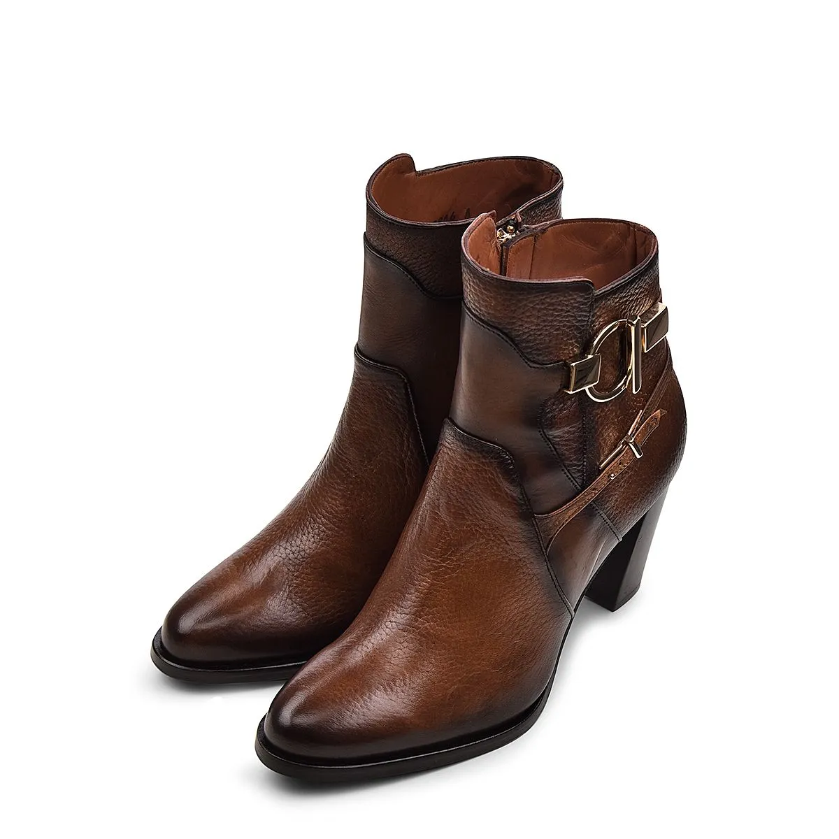 Franco Cuadra Genuine Leather Ankle Boots