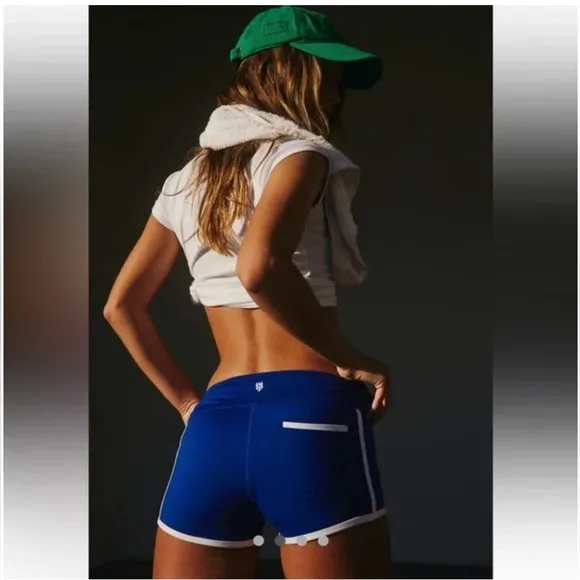 Free People Island Time Shorts in Sapphire Skies Combo Size SM NWOT Retail $50
