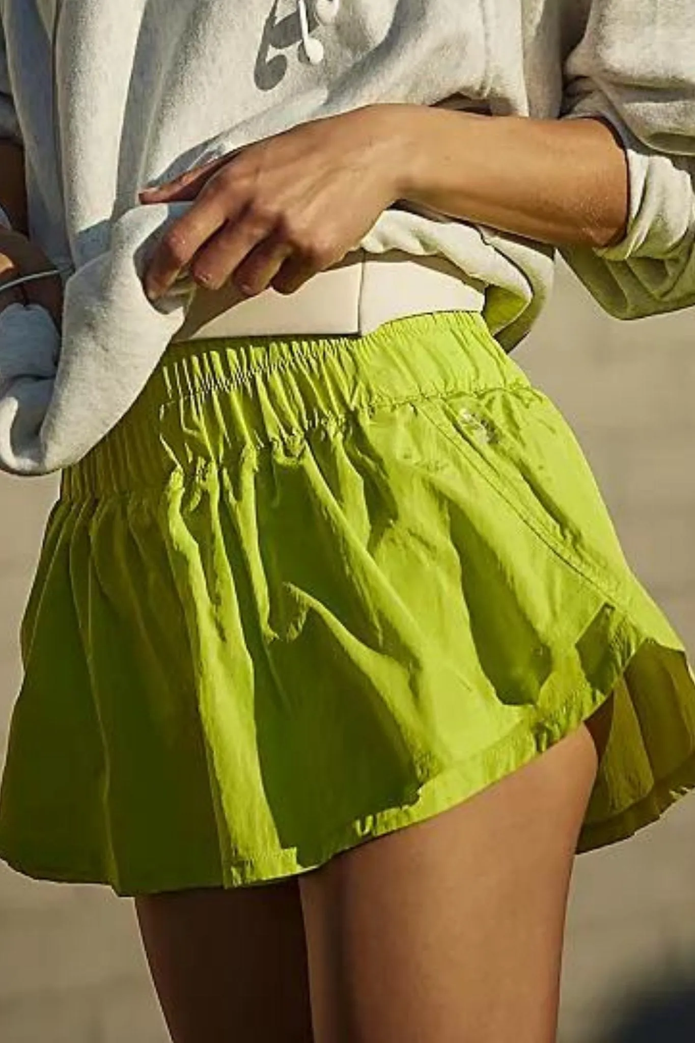 Free People: Way Home Skort in Limelight