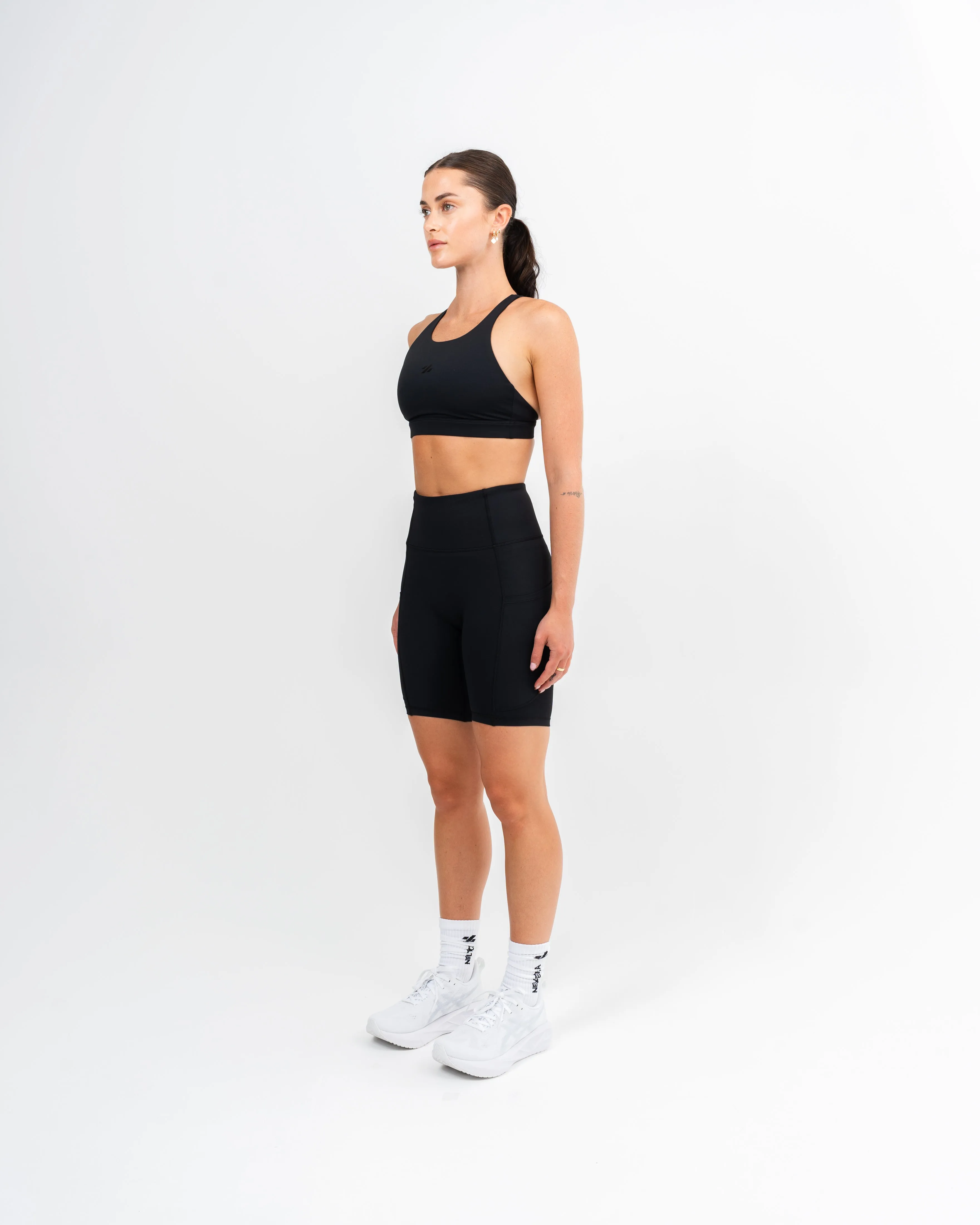 Freedom Perform Bike Shorts With Pockets Black