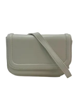 Front Flap Crossbody Bag - White