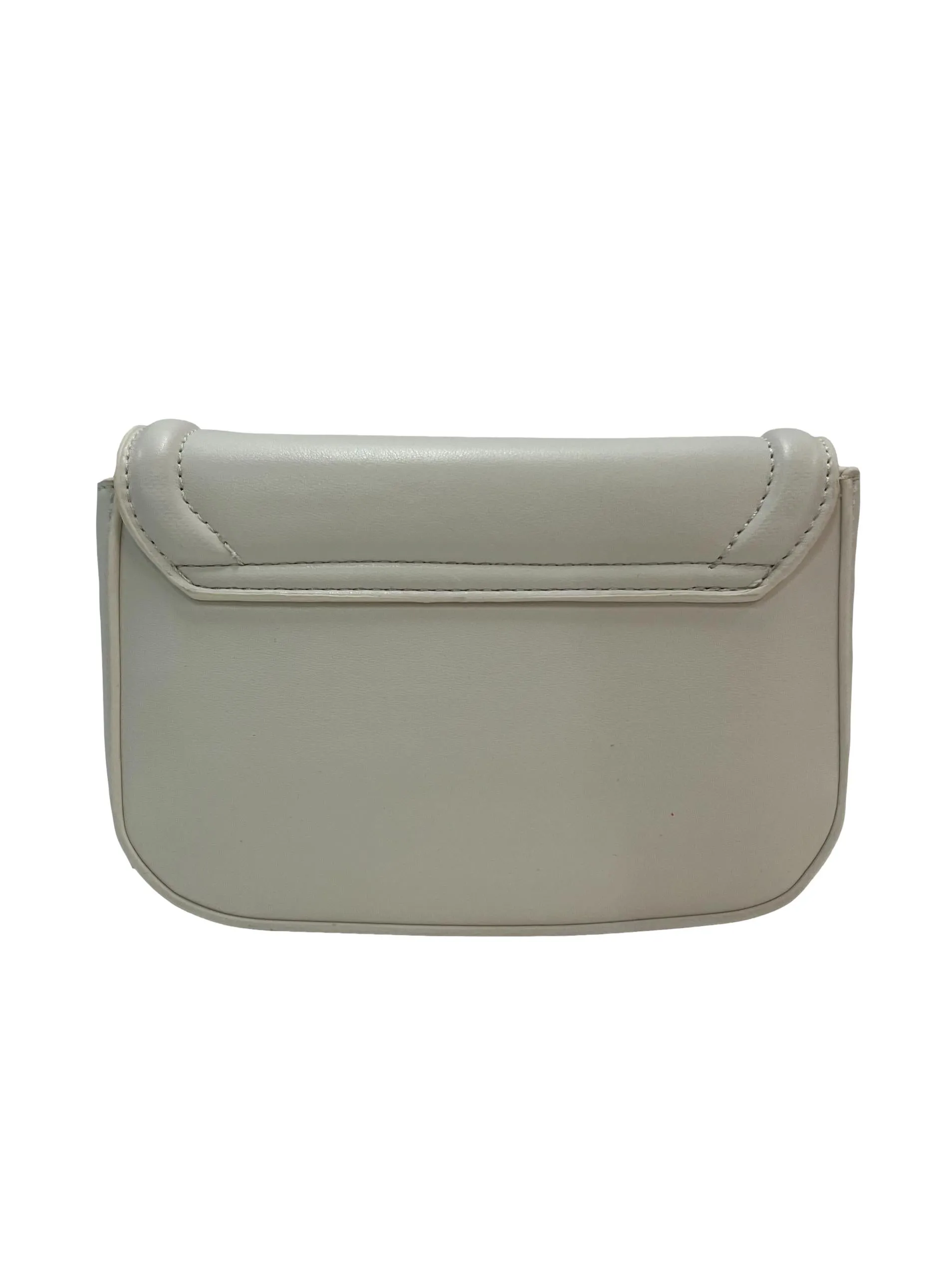 Front Flap Crossbody Bag - White
