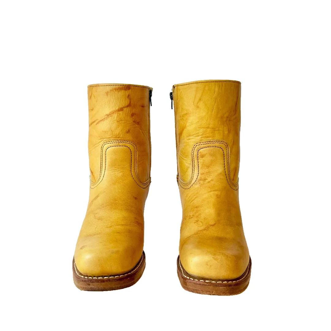 FRYE Campus Banana Short Zip Ankle Bootie Boots